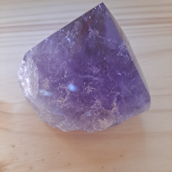 Amethyst Polished Point with a Flat Base - Picture 5 of 8